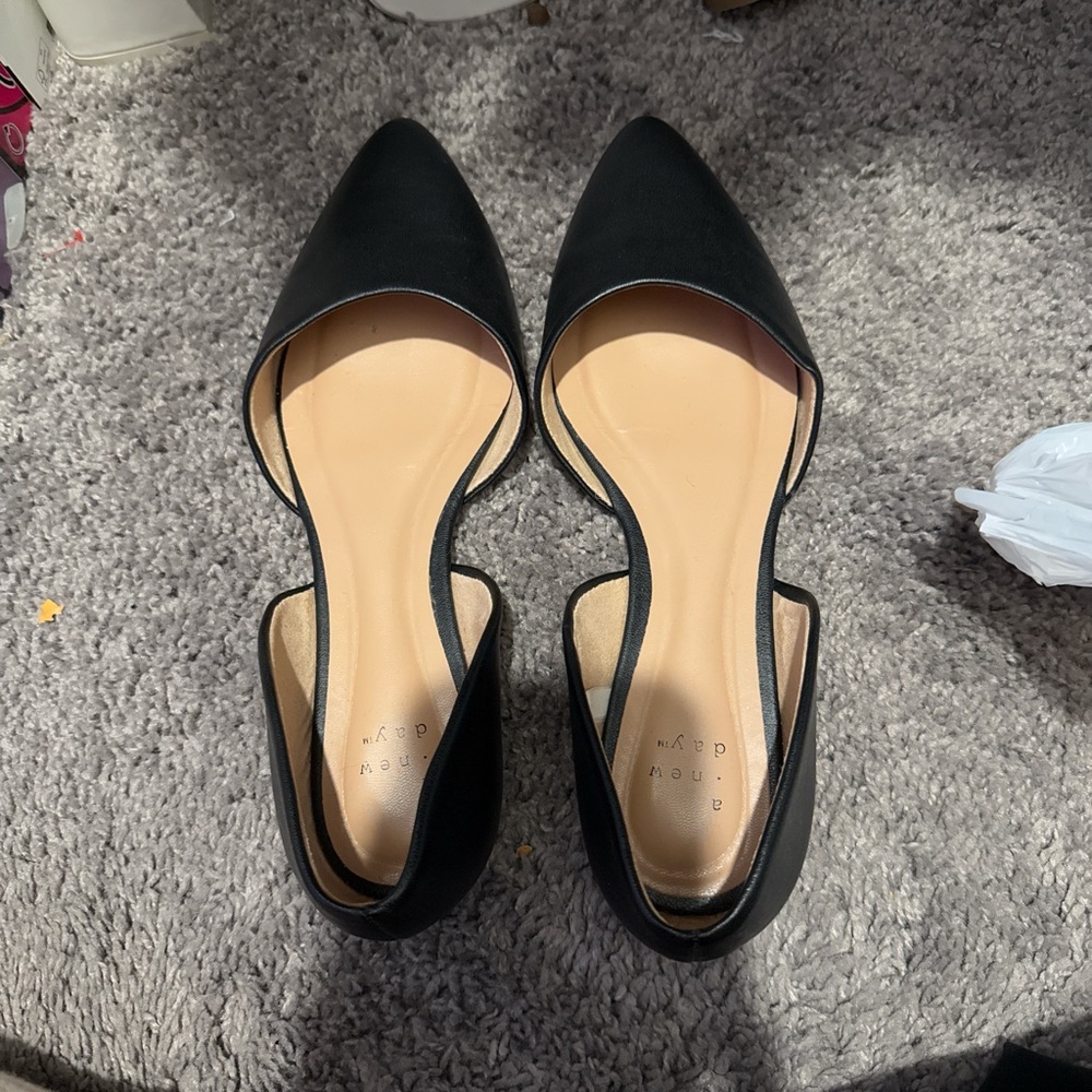 Black D'Orsay Flats